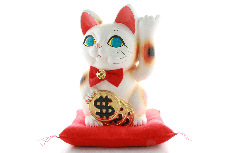 アメリカの招き猫はドル硬貨を持っているというトリビア