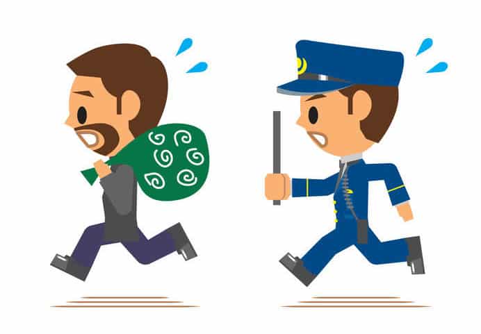 泥棒が唐草模様の風呂敷をかぶっているのは、当時一番メジャーな柄だったからという雑学