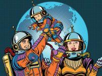 宇宙では液体は「丸く」なり、動いているものは「動き続ける」という雑学