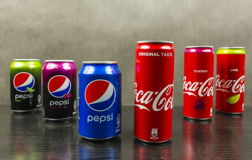 ペプシコーラとコカコーラの違いは？
