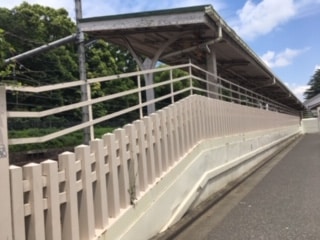 JR原宿駅にある宮廷ホームを撮影