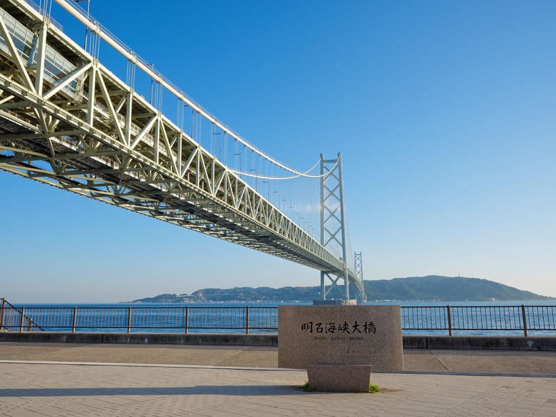 世界で一番長いつり橋は明石海峡大橋。1991mあるという雑学