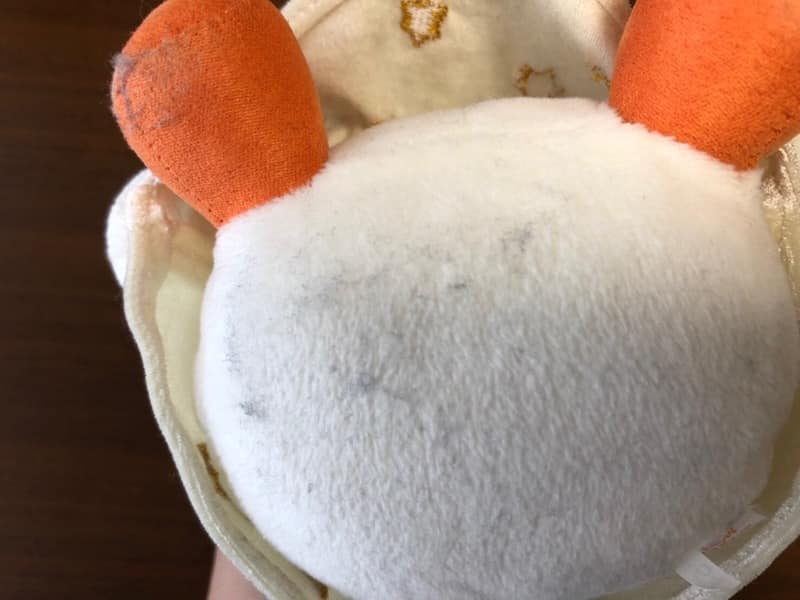 洗濯せずにぬいぐるみの汚れを落とす実験3