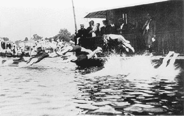 オリンピック第3回大会まで海・川・池で競泳を行った。というトリビア