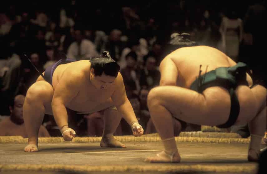 日本で初めて行われた相撲の取り組みについてのトリビア