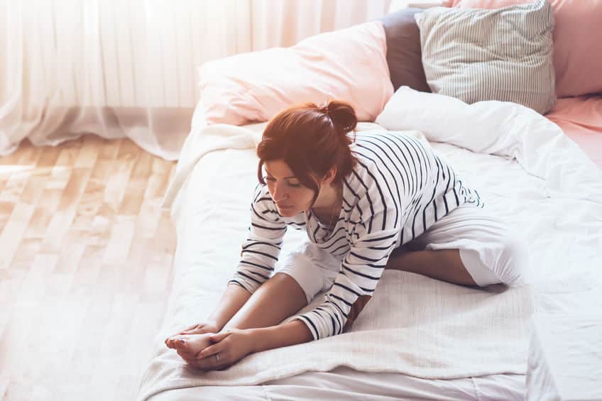 寝る前にストレッチをすると睡眠改善に役立つというのトリビア