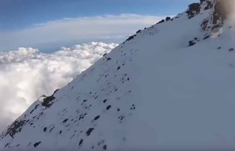 "富士山へGO"の滑落事故。ここから滑落した