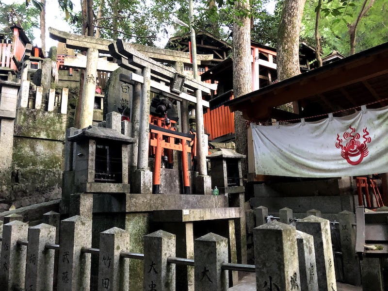 伏見稲荷大社の千本鳥居の小さな鳥居
