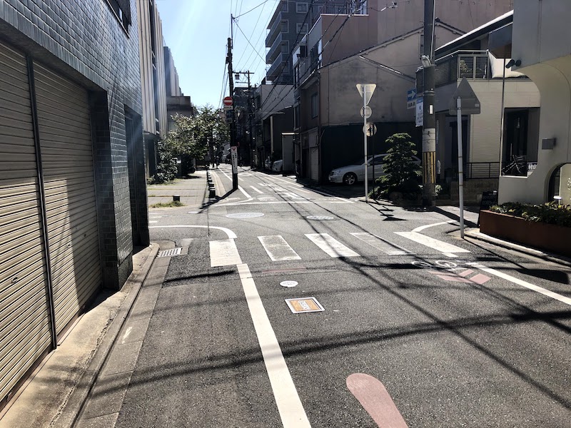 本能寺跡の交差点
