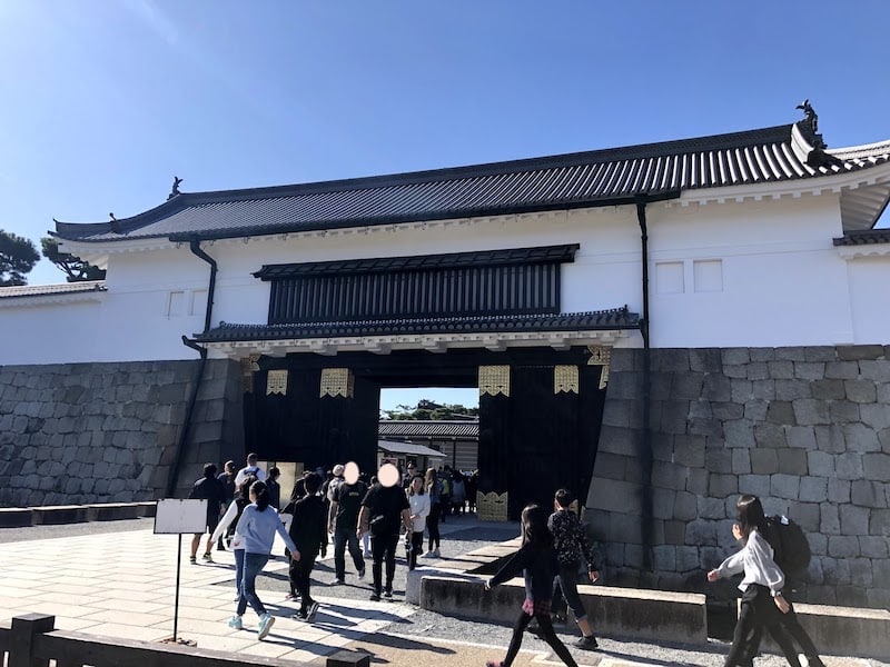 二条城の大手門を外から撮影