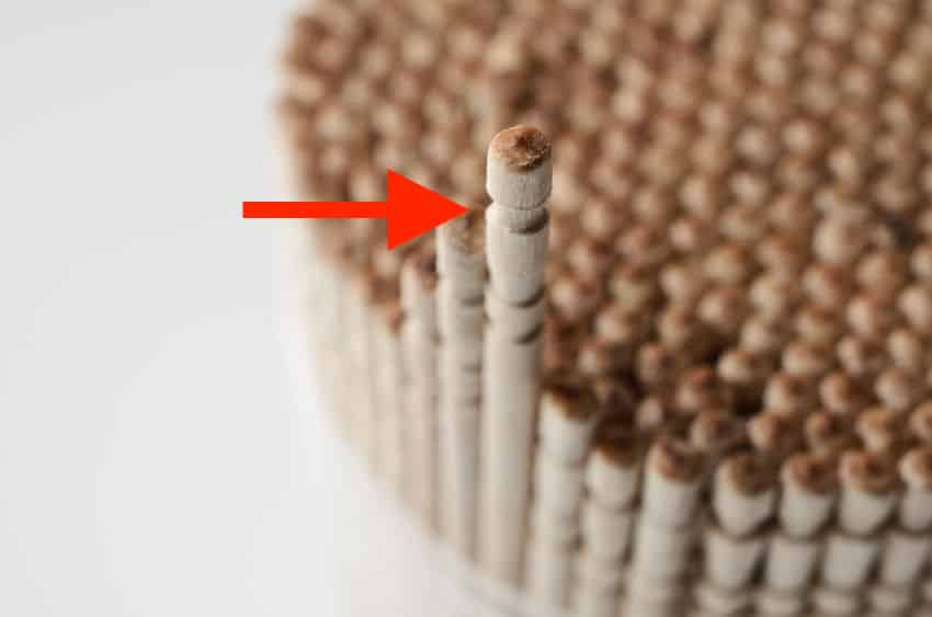 爪楊枝の尖ってないほうに溝があるのはなぜ?に関する雑学