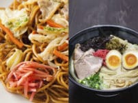焼きそばとラーメンの麺の違いに関する雑学
